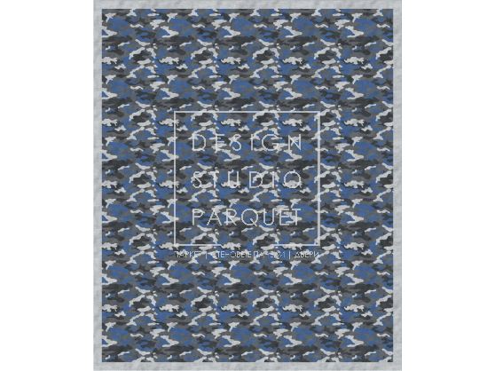 Ковер ручной работы Sahrai Noor collection New Camouflage Blue